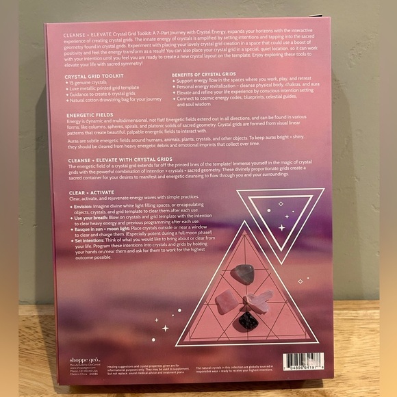 Shoppe Geo – Cleanse + Elevate Crystal Grid Toolkit. - Picture 10 of 10